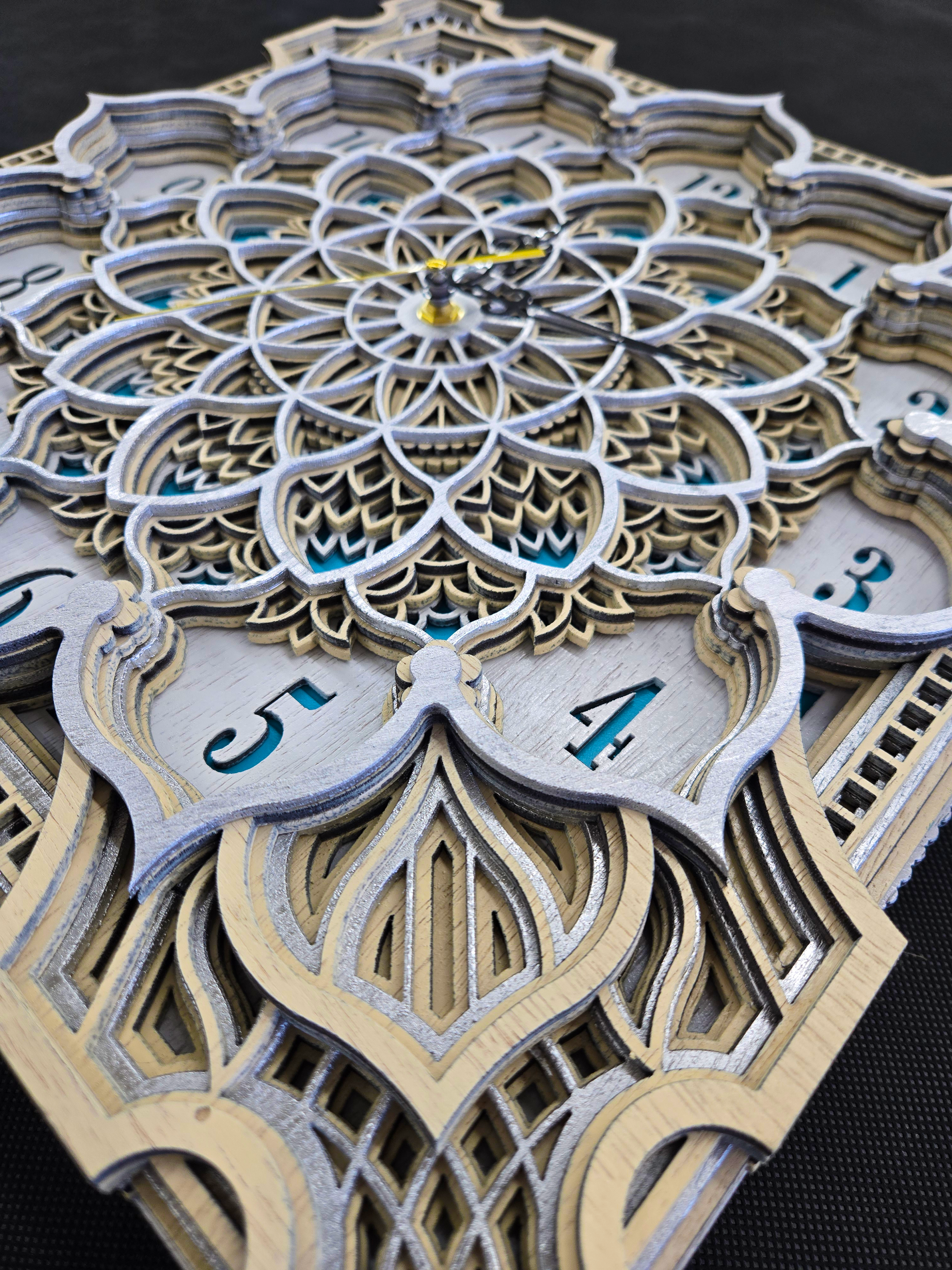 Handcrafted Wooden Wall Clock