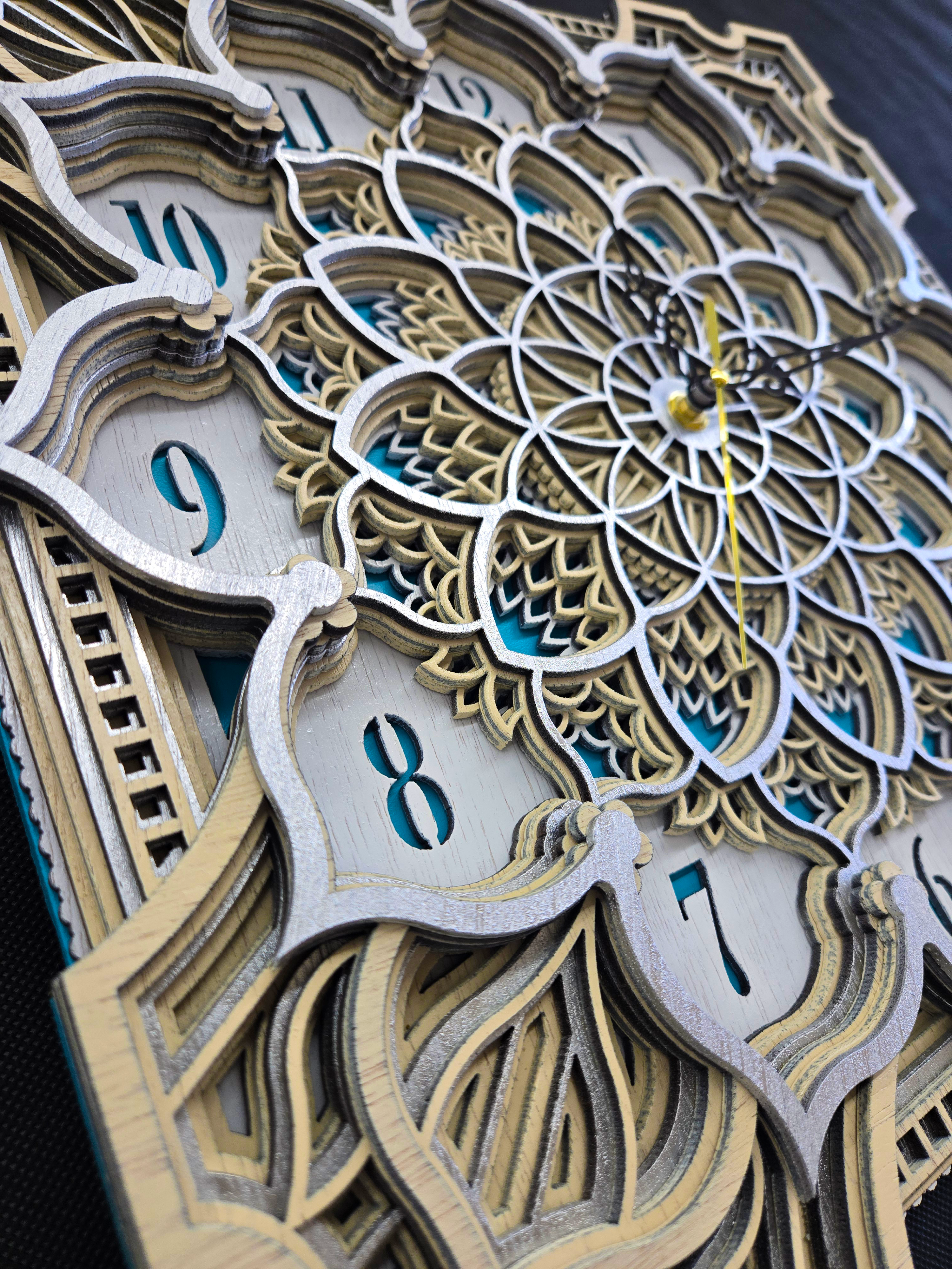 Handcrafted Wooden Wall Clock