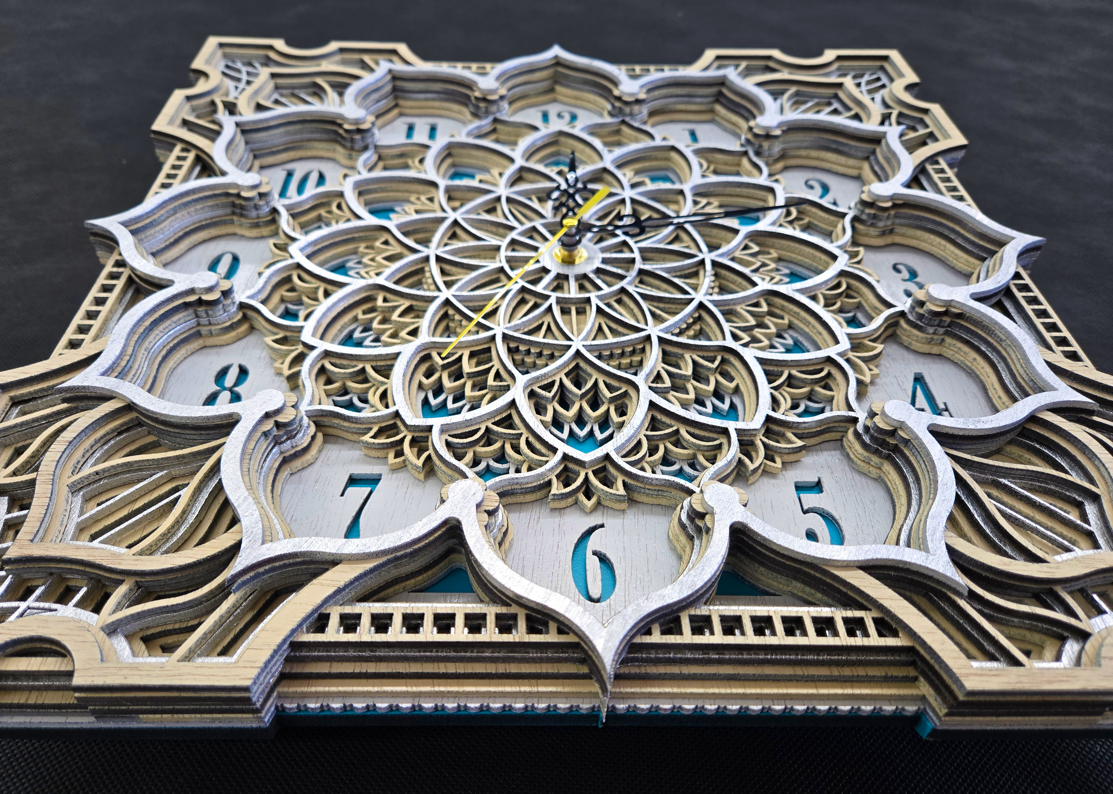 Handcrafted Wooden Wall Clock