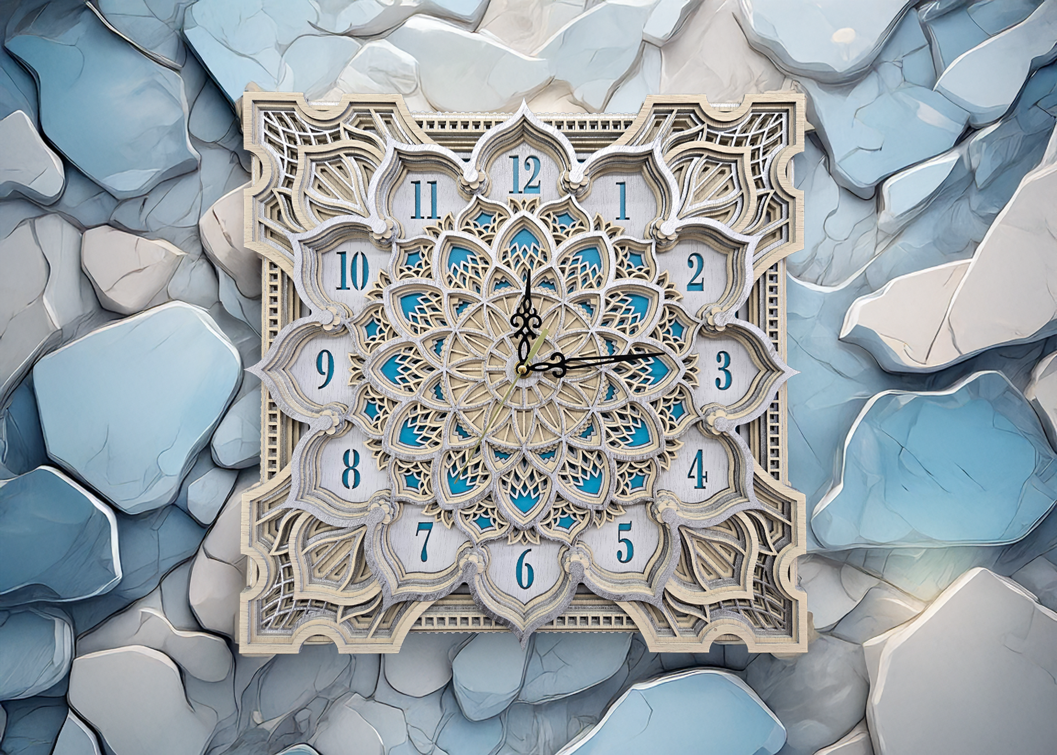 Handcrafted Wooden Wall Clock
