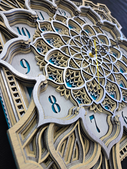 Handcrafted Wooden Wall Clock