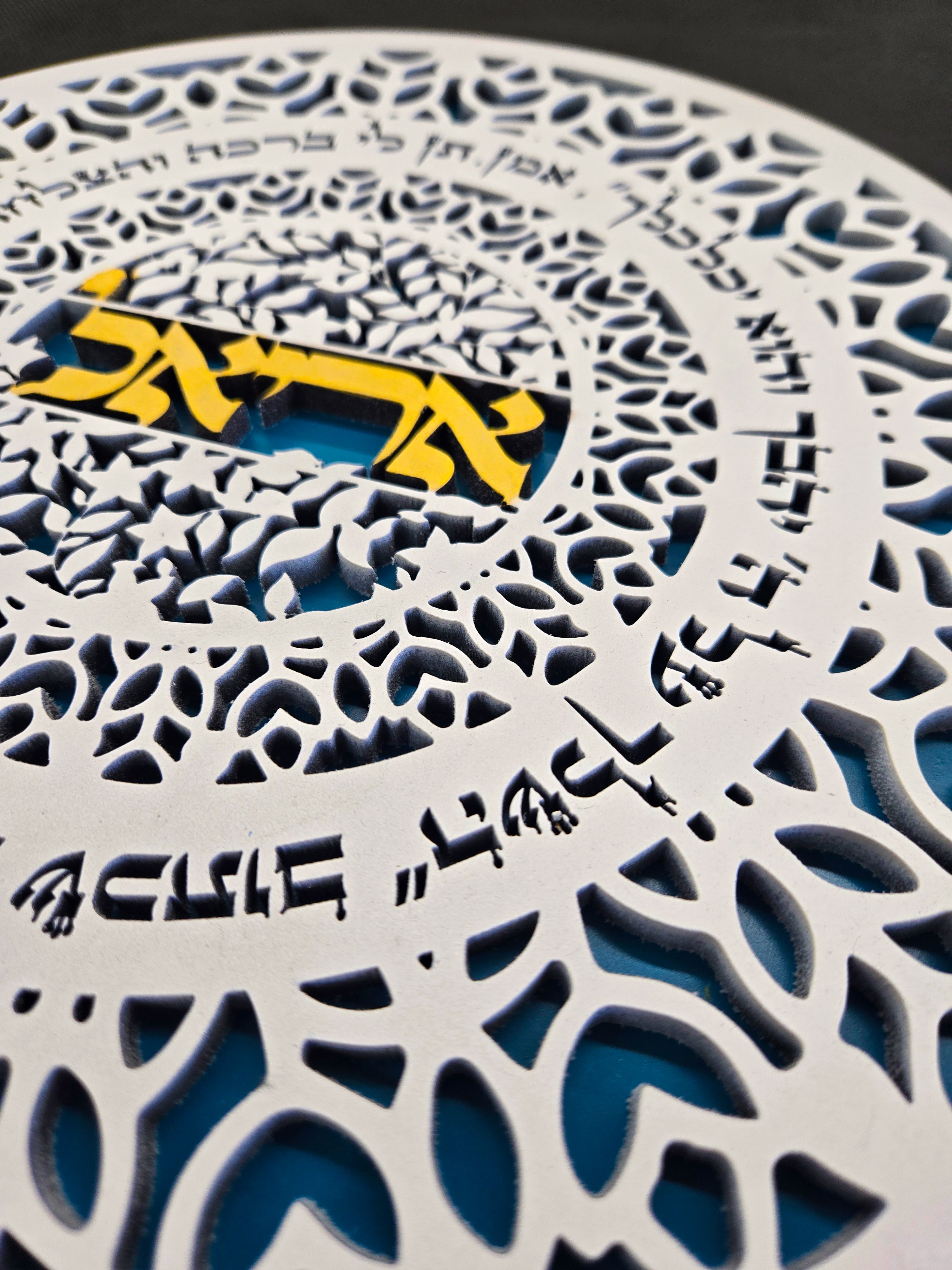 Customizable Name Blessing - ברכה בהתאמה אישית