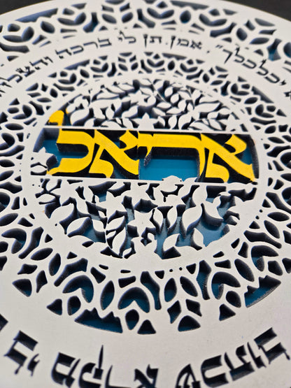 Customizable Name Blessing - ברכה בהתאמה אישית